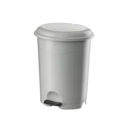 Szemetes kuka pedálos műanyag 12 literes fehér UP126-001