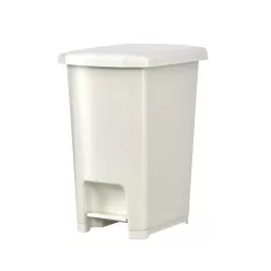 Szemetes kuka pedálos műanyag 40 literes fehér UP402-001