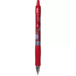   Zseléstoll 0,7mm, nyomógombos Pilot G-2 One Piece, írásszín piros