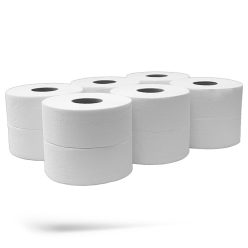   Toalettpapír 2 rétegű közületi átmérő: 27 cm 100 % cellulóz 360 m/tekercs 6 tekercs/csomag_hófehér
