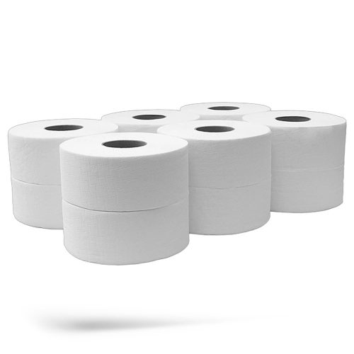 Toalettpapír 2 rétegű közületi átmérő: 27 cm 100 % cellulóz 360 m/tekercs 6 tekercs/csomag_hófehér