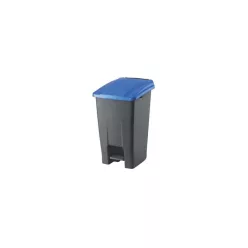   Szemetes kuka pedálos műanyag 50 literes antracit/kék UP227-215