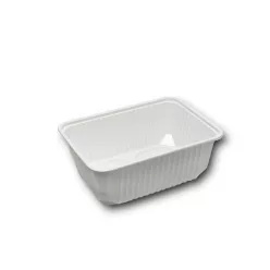  Elviteles doboz - szögletes alj PP 1000 ml 50 db/csomag fehér