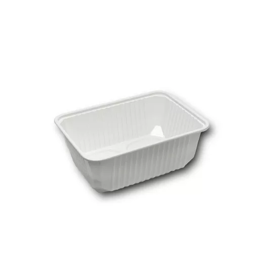 Elviteles doboz - szögletes alj PP 1000 ml 50 db/csomag fehér
