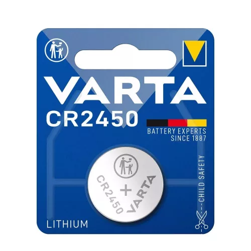 Gombelem CR2450 1db/csomag, Varta