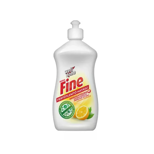 Mosogatószer 500 ml fertőtlenítő hatással Well Done Lemon essence