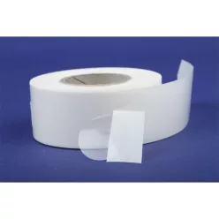   Etikett címke, 40mm, körcímke tekercses, PP 1000 db/tekercs átlátszó