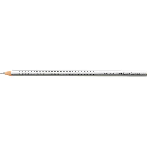 Színes ceruza háromszögletű GRIP Faber-Castell metál ezüst