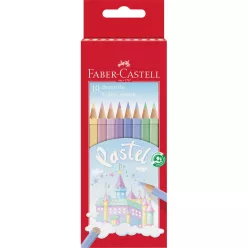   Színes ceruza készlet hatszögletű kastélyos Faber-Castell 10klf. szín