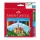Színes ceruza készlet bicolor hatszögletű + hegyezővel Faber-Castell  24+3klf. szín