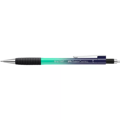 Nyomósiron 0.7mm GRIP 1347 Faber-Castell türkiz-kék test