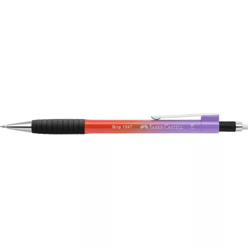 Nyomósiron 0.7mm GRIP 1347 Faber-Castell piros-lila test