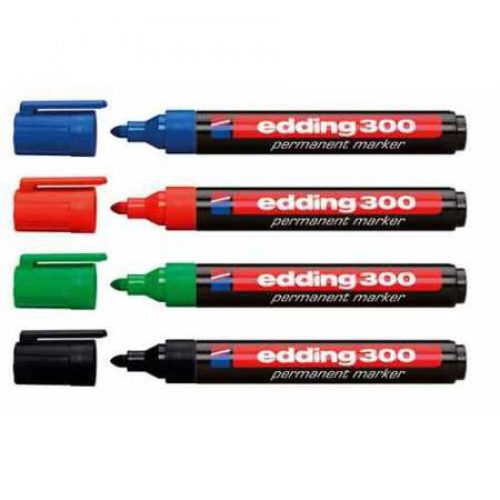 Alkoholos marker 1,5-3mm, kerek Edding 300 fekete 