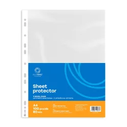   Genotherm lefűzhető, A4, 80 micron víztiszta Bluering® 100 db/csomag,