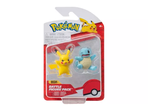 Pokémon 2 db-os figura - Squirtle, Pikachu