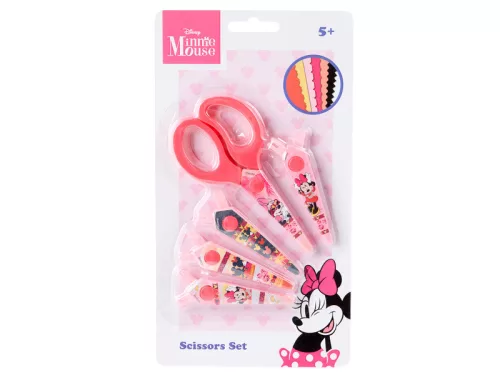 Biztonsági olló 5 db cserélhető vágóéllel, Minnie egér