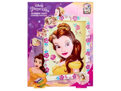 Gyémántfestős kép kerettel, Disney hercegők, 2 féle