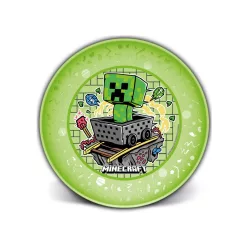 Műanyag Minecraft lapostányér