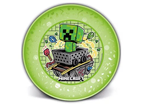 Műanyag Minecraft lapostányér