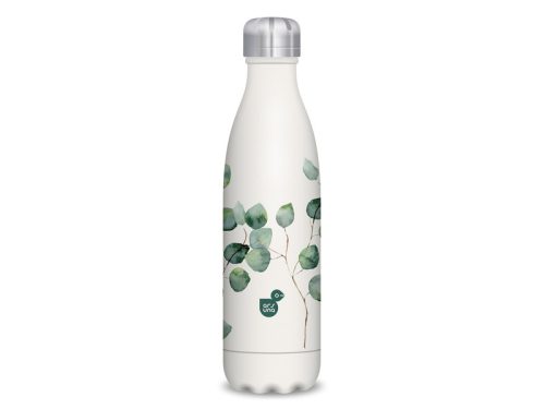 Duplafalú fémkulacs 600ml - Botanic leaf