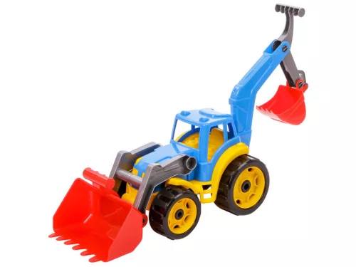 Műanyag traktor markolókkal - 50 cm, többféle