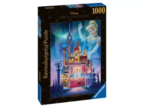 Ravensburger Puzzle 1000 db - Disney kastély Hamupipőke