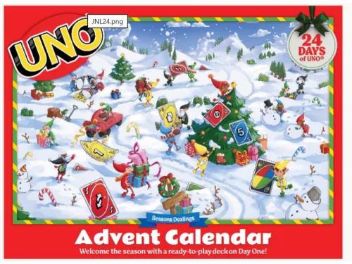 UNO adventi naptár