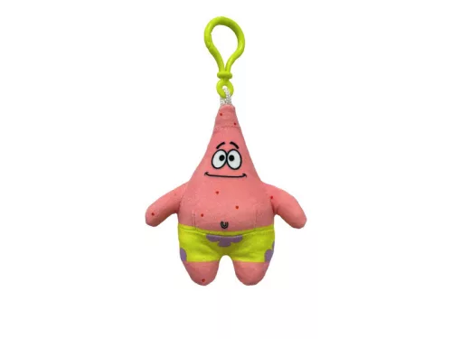 Spongyabob plüss táskaklipp 13cm-es, Patrick