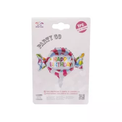 Fólia lufi 33 cm Happy Birthday cukorka