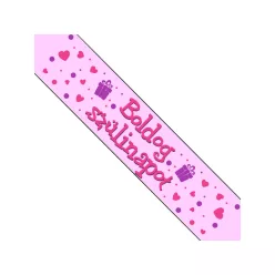 Boldog Születésnapot pink vállszalag