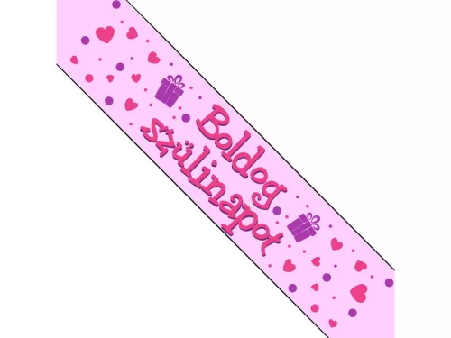 Boldog Születésnapot pink vállszalag
