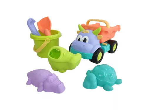 Teherautós homokozó 6 darabos készlet - többféle