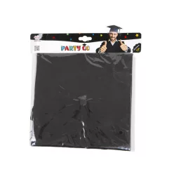 Ballagási kalap, fekete 24 cm