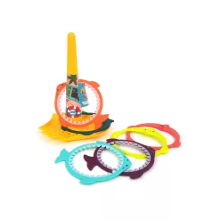 Homokozó- és dobálójáték 2x3 gyűrűvel