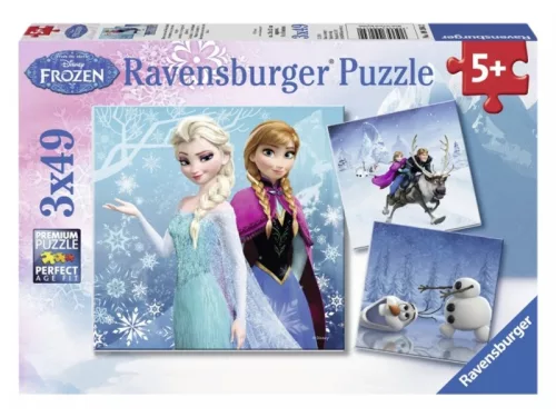 Ravensburger Jégvarázs jeges kaland 3 x 49 darabos puzzle