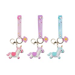 Kulcstartó - Unikornis 4 féle