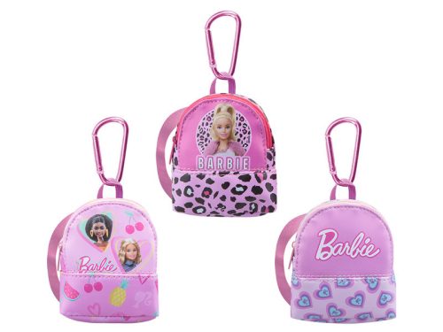Barbie mini hátizsák kulcstartó, 10 cm, 3 féle