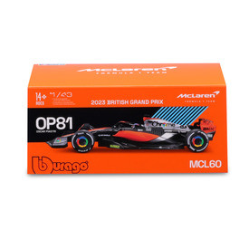 Bburago 1/43 F1 versenyautó - Mclaren MCL60 (With helmet) (#81 (O.Piastri)