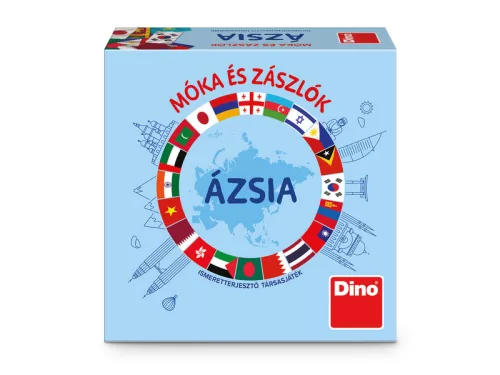 Társasjáték - Móka és zászlók - Ázsia
