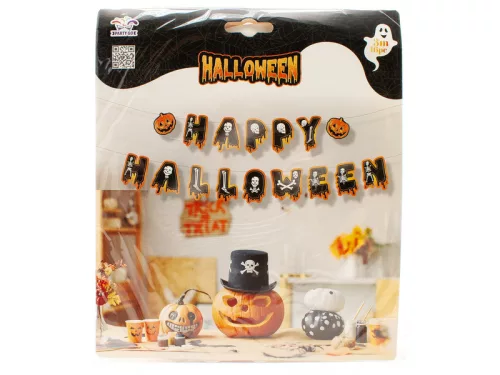 Halloween fűzér- Happy Halloween 3m