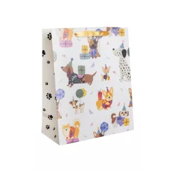 Papírtasak kutyák partin 26*32 cm