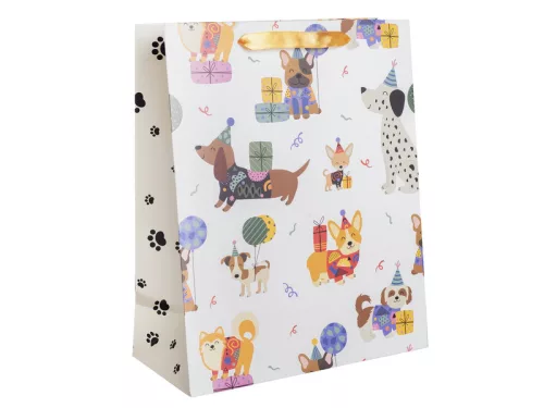 Papírtasak kutyák partin 26*32 cm