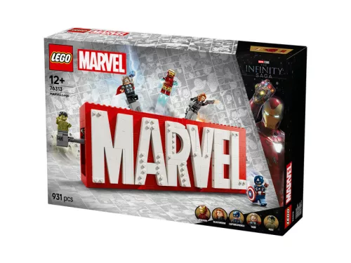 LEGO Super Heroes Marvel 76313 Marvel logó és Minifigurák