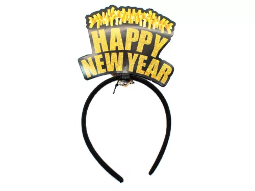 Happy New Year Fejdísz  13 Cm, többféle