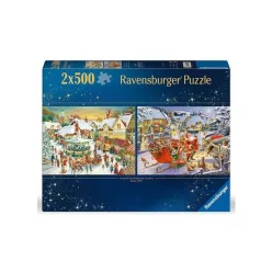 Puzzle 2x500 db - Karácsonyi kollekció no1