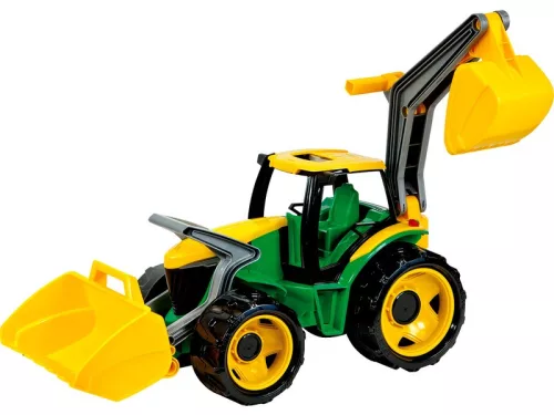 LENA: Műanyag traktor markolóval és rakodóval - 107 cm