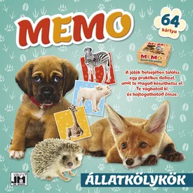 Memória fejlesztő könyv- Állatkölykök