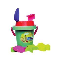 Homokozó 8 darabos készlet vödörben - 20 cm