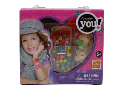 Virágos gyöngyfűző készlet - többféle