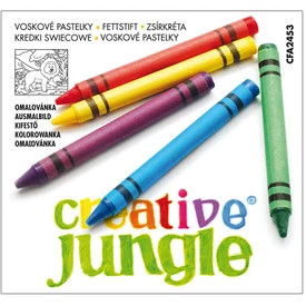 Creative Jungle zsírkréta 12 darabos készlet